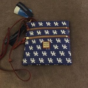 Dooney and Bourke leather crossbody, NWT!! UK logo